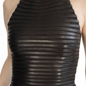 Designer Jitrois lambskin leather corset Top size 42 FR excellent condition.